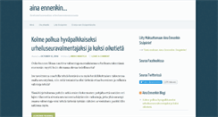 Desktop Screenshot of ainaennenkin.fi