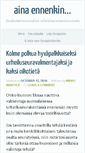 Mobile Screenshot of ainaennenkin.fi
